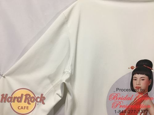 Hard Rock Cafe; Restoration;Bridal Gown Preservation; 1-844-277-3377;