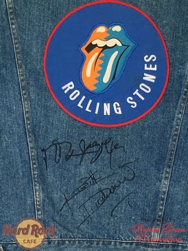 Hard Rock Cafe; Rolling Stones-Jacket Restoration; by Bridal Gown Preservation.com; 1-844-277-3377;