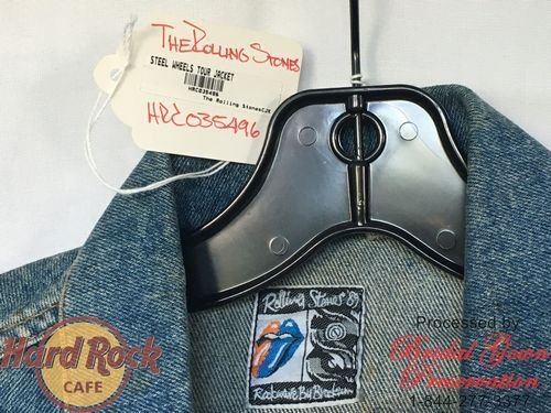 Hard Rock Cafe; Rolling Stones-Jacket Restoration; by Bridal Gown Preservation.com; 1-844-277-3377;