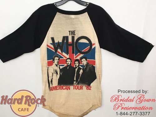 Hard Rock Cafe;The Who T-Shirt; with autograph