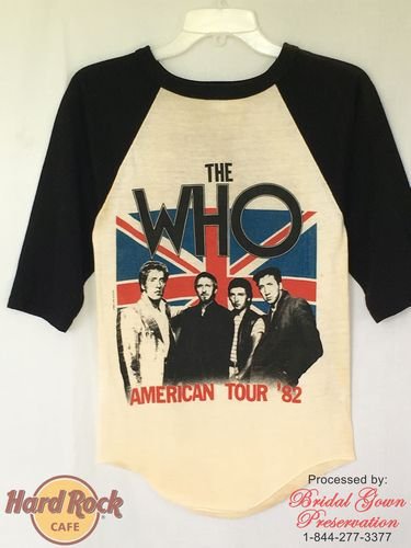 Hard Rock Cafe;The Who T-Shirt; with autograph