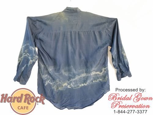 Hard-Rock-Mick-Jagger-Silk-Shirt-Restoration-Before