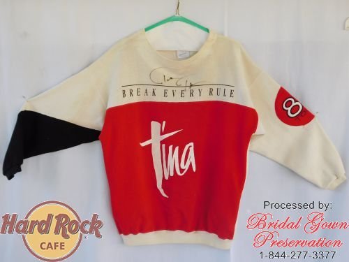 Hard Rock Cafe-Tina Turner Sweatshirt-Restored with autogrraph